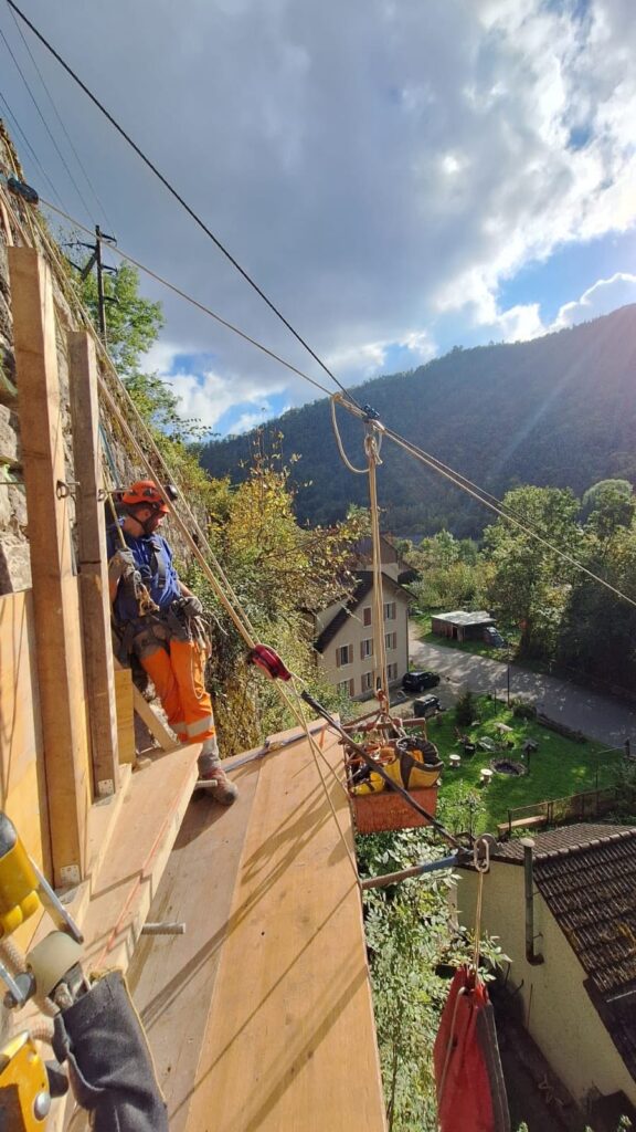 Stabilisation d&rsquo;un mur de soutènement par bétonnage