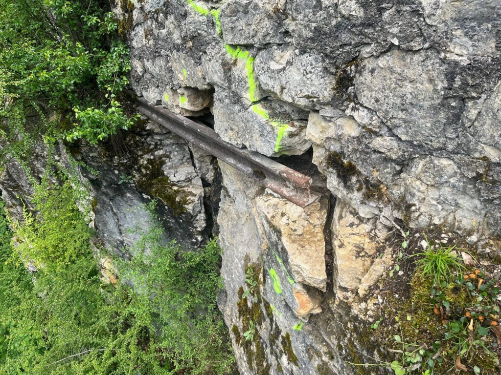 Stabilisation d&rsquo;un mur de soutènement par bétonnage