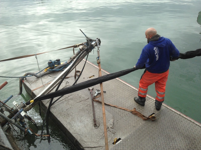 Stabilisation du quai au port de Bienne