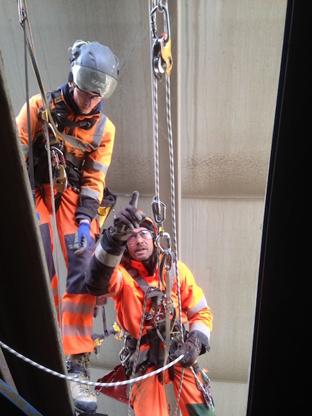 Travaux sur cordes