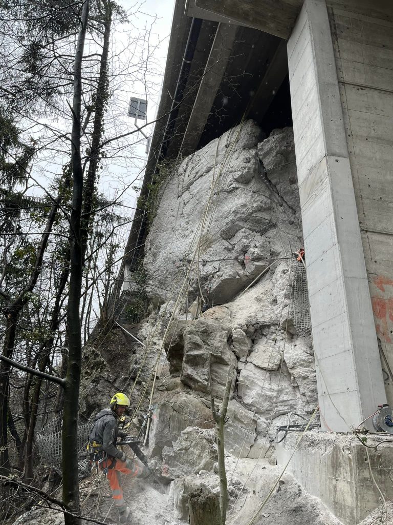 Stabilisation de massifs rocheux
